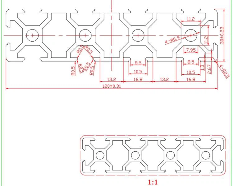 T Slot Aluminium Extrusion Profile11 T Slot Aluminium Extrusion Profile11