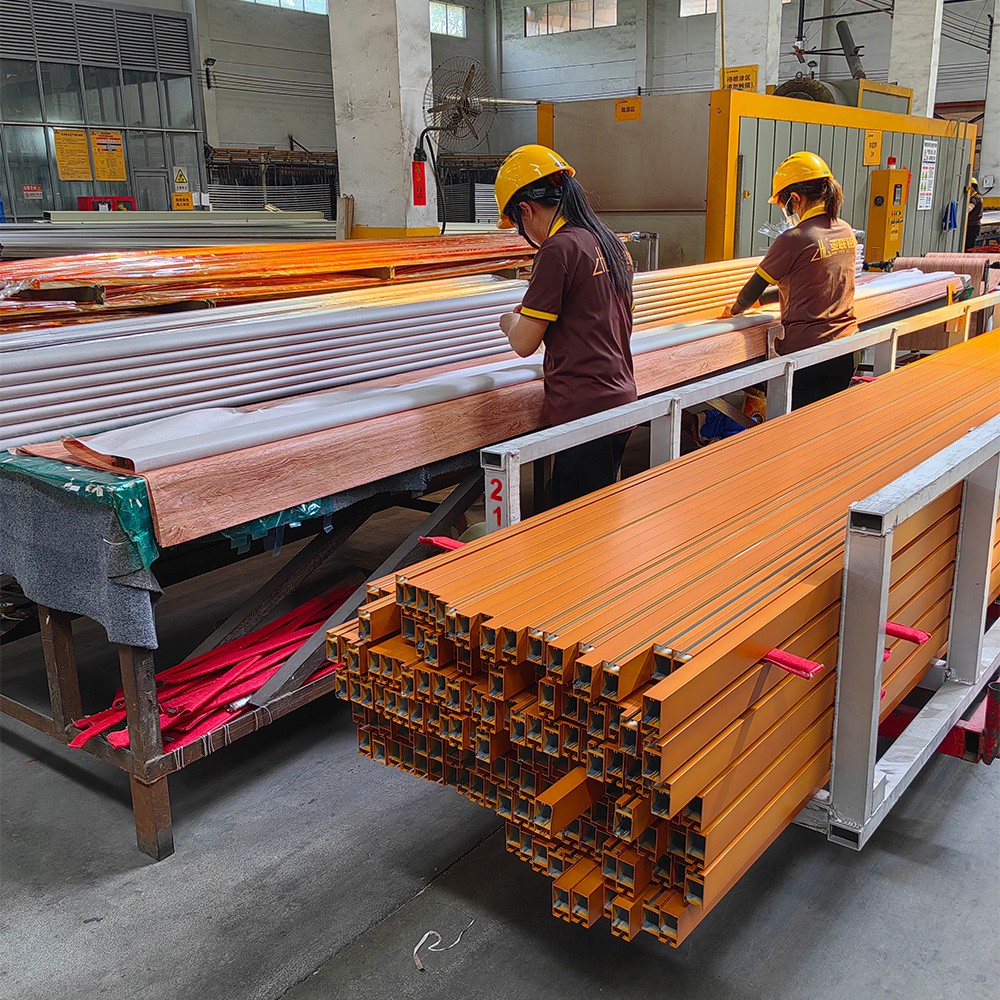 product-1-1 aluminum rectangular tubing for wooden horizontal aluminum fence panels system