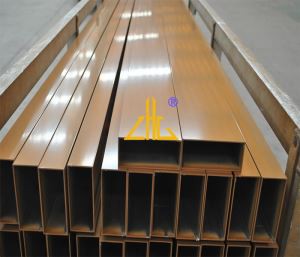 Profil Tabung Butir Kayu Aluminium Ekstrusi