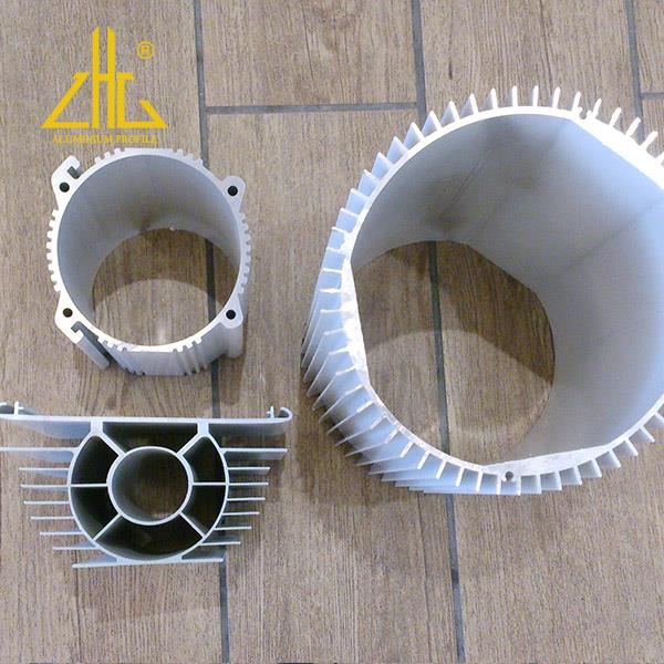 Profil aluminium berlapis bubuk dan Anodized untuk rumah motor rangka listrik dan selungkup aluminium