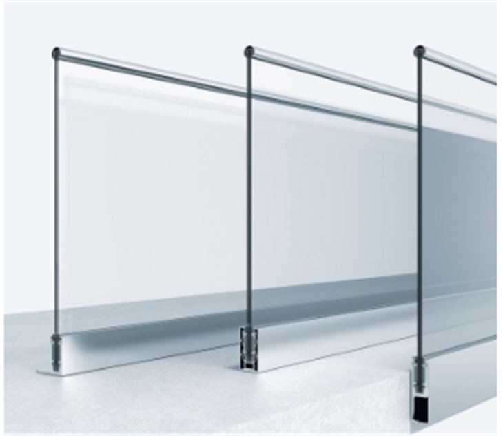 Sistem Pagar Aluminium Kaca Komersial