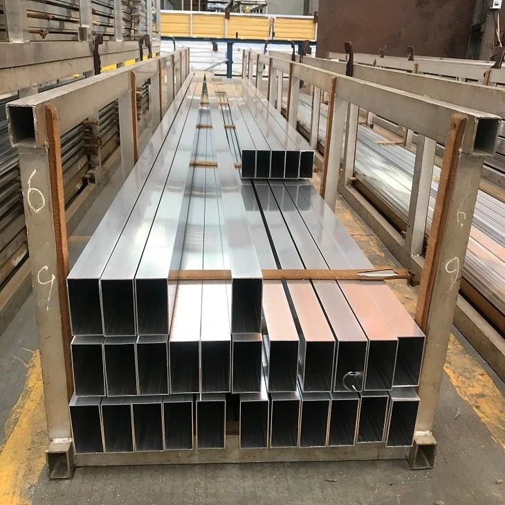 Extruded aluminum stock rectangle pipe